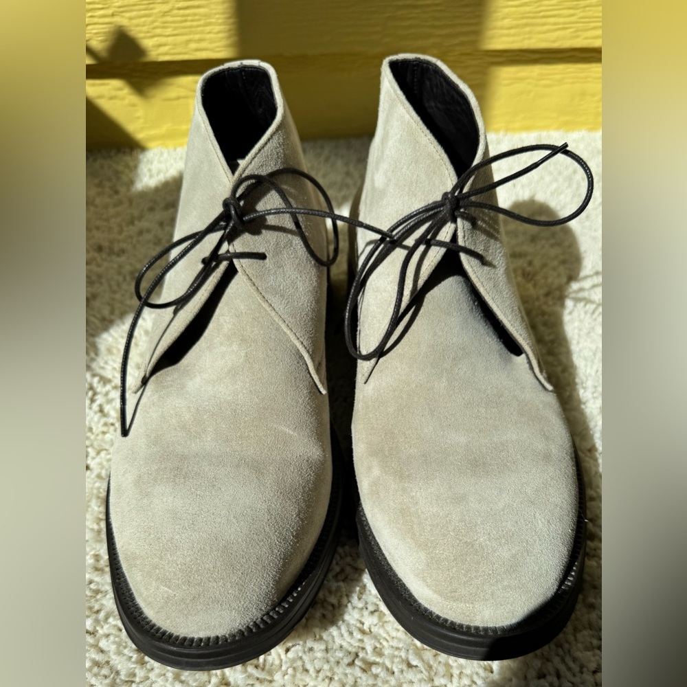 Men's Brooks Brothers Suede Chukka Boots - Gray/Khaki